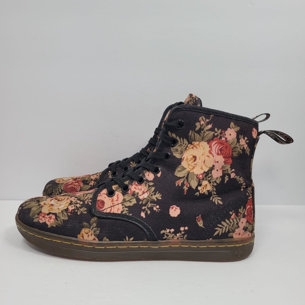 Dr. Martens Shoreditch Floral Women's Canvas Boots US Size 9 - Picture 2 of 9